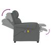 vidaXL Sill&oacute;n de masaje el&eacute;ctrico tela gris oscuro