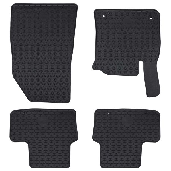 vidaXL Alfombrilla de Coche 4 pcs Negro compatible con CAPTUR 2020-