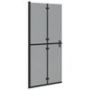 vidaXL Panel de ducha a ras de suelo Negro 90 x 6.5 x 190 cm