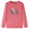 vidaXL Camiseta infantil de manga larga rosa envejecido 140