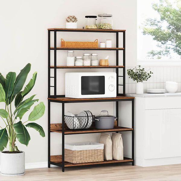 vidaXL Estante de cocina Madera Vieja 100 x 40 x 168 cm