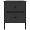 vidaXL Mesitas de noche 2 uds madera de ingenier&iacute;a negro 40x42x50 cm