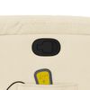 vidaXL Silla de masaje reclinable de pie de tela color crema