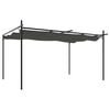 vidaXL P&eacute;rgola con cubierta retr&aacute;ctil gris antracita 395x292x230 cm