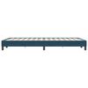 vidaXL Cama box spring sin colch&oacute;n azul oscuro terciopelo 120x220 cm