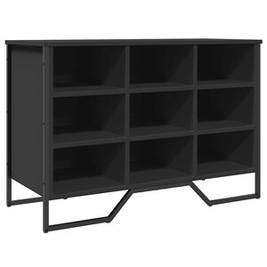 vidaXL Zapatero de madera de ingenier&iacute;a negro 90x38x61,5 cm