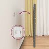 vidaXL Cabecero de cama de pared madera maciza pino gris 141x3x63 cm