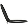 vidaXL Asiento de WC Negro 44,8 x 37,3 x 4,2 cm Duroplast