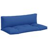 vidaXL Cojines para palets 2 unidades tela azul royal