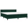 vidaXL Cama box spring con colch&oacute;n terciopelo verde oscuro 200x210 cm