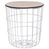 vidaXL Mesa de centro blanca &Oslash; 39,5 cm
