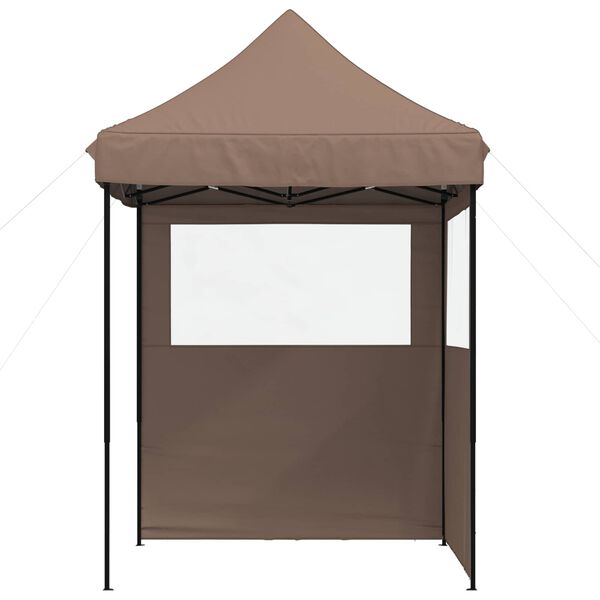 vidaXL Carpa de Fiesta Marr&oacute;n 200 x 200 x 306 cm Tela Oxford