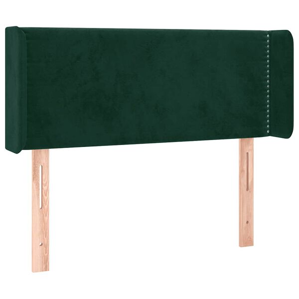vidaXL Cabecero de terciopelo verde oscuro 103x16x78/88 cm