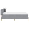 vidaXL Cama tipo Box Spring con colch&oacute;n Gris claro 140 x 190 cm tela