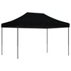 vidaXL Carpa de Fiesta Negro 279 x 410 x 315 cm Tela Oxford