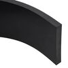 vidaXL Borde de goma para quitanieves negro 300x15x2 cm