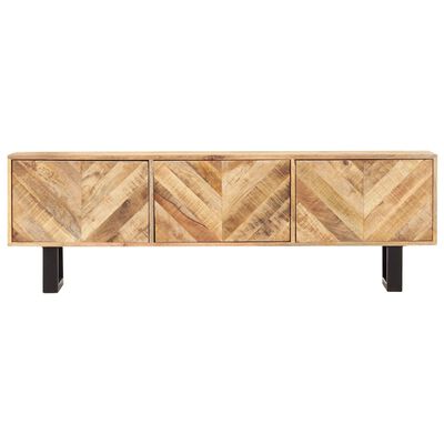 vidaXL Mueble para TV madera maciza de mango 140x30x45 cm