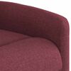 vidaXL Sillón de masaje reclinable eléctrico tela rojo tinto