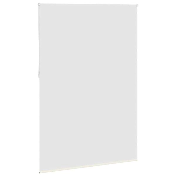 vidaXL Estor enrollable opaco 144,4x230 cm, tela, ancho 140 cm, blanco roto