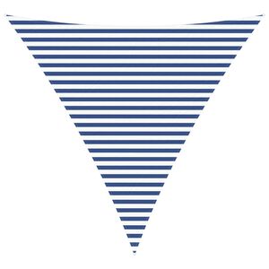 vidaXL Toldo Vela de Sombra Azul y Blanco 4 x 4 x 4 m