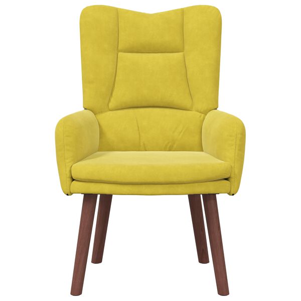 vidaXL sillón Amarillo 63 x 67 x 94 cm Terciopelo