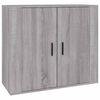 vidaXL Aparadores 3 piezas madera contrachapada gris Sonoma