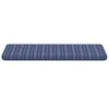 vidaXL Alfombras autoadhesivas para escaleras Rayado 15 pcs Azul