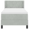 vidaXL Cama tipo Box Spring Gris Claro 200 x 80 cm Terciopelo