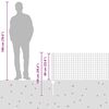 vidaXL Valla con Poste Gris 0,6 x 10 m Acero y PVC