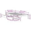 vidaXL Estructura cama con cajones madera maciza pino marr&oacute;n 100x200cm