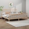 vidaXL Estructura de cama sin colchón madera maciza de pino 180x200 cm