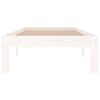vidaXL Estructura de cama individual sin colch&oacute;n blanco 75x190 cm