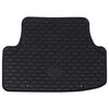 vidaXL Alfombrilla de Coche 4 pcs Negro Goma