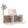 vidaXL Armario de pared madera contrachapada blanco 100x36,5x35 cm