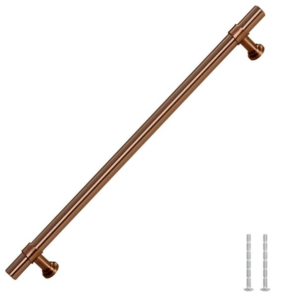 vidaXL Tiradores para armarios 5 uds acero inoxidable bronce 224 mm