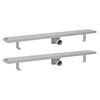 vidaXL Desag&uuml;e ducha lineal 2 pzs burbuja 930x140 mm acero inoxidable