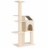 vidaXL &Aacute;rbol para gatos con postes de sisal Crema 183 cm