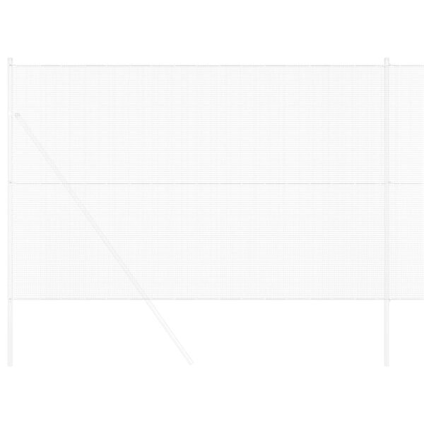 vidaXL Cerca de Alambre Soldado Plateado 1.6 x 25 m