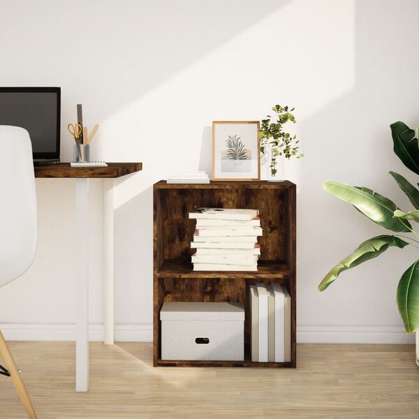 vidaXL Estanter&iacute;a madera de ingenier&iacute;a roble ahumado 60x30x77 cm