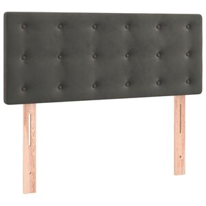 vidaXL Cabecero de terciopelo gris oscuro 80x5x78/88 cm