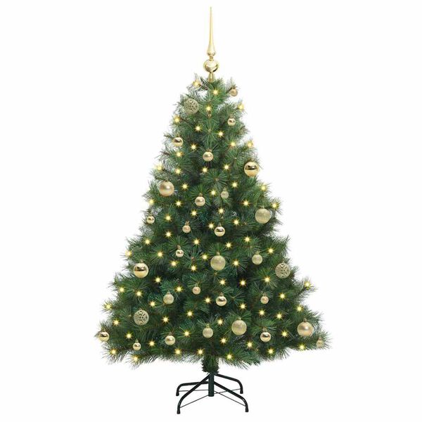 vidaXL &Aacute;rbol de Navidad artificial con 150 LED Verde 120 cm PE y PVC