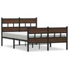 vidaXL Estructura de cama con cabecero y pie sin colch&oacute;n 120x190 cm