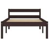 vidaXL Estructura de cama con 2 cajones pino marr&oacute;n oscuro 90x200 cm