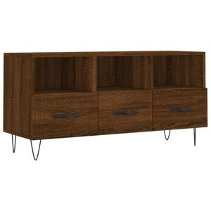 vidaXL Mueble de TV madera de ingenier&iacute;a marr&oacute;n roble 102x36x50 cm