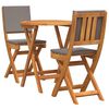 vidaXL Conjunto bistro 3 uds. Aceite Natural Madera de Acacia S&oacute;lida