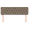 vidaXL Cabeceros 2 unidades de tela gris taupe 80x7x78/88 cm