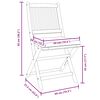 vidaXL Silla Plegable con coj&iacute;n 4 pcs Blanco 49 x 57.5 x 92cm