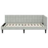 vidaXL Estructura de cama en esquina Gris Claro 100 cm x 200 cm