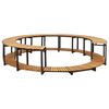 vidaXL Borde de ba&ntilde;era hidromasaje madera maciza de acacia 273x53 cm