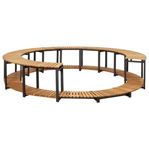 vidaXL Borde de ba&ntilde;era hidromasaje madera maciza de acacia 273x53 cm